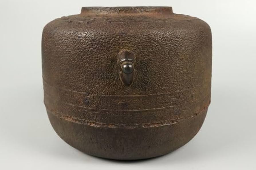 Amazon.co.jp: 3823□高橋敬典 萬代屋釜 共箱 茶道具 釜師 人間